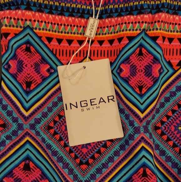 Multi colored ruffle swimsuit. - Picture 6 of 6